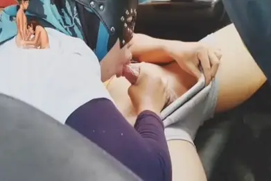 Tante Jilbab BJ di Mobil Servis Premium Paling Lumer